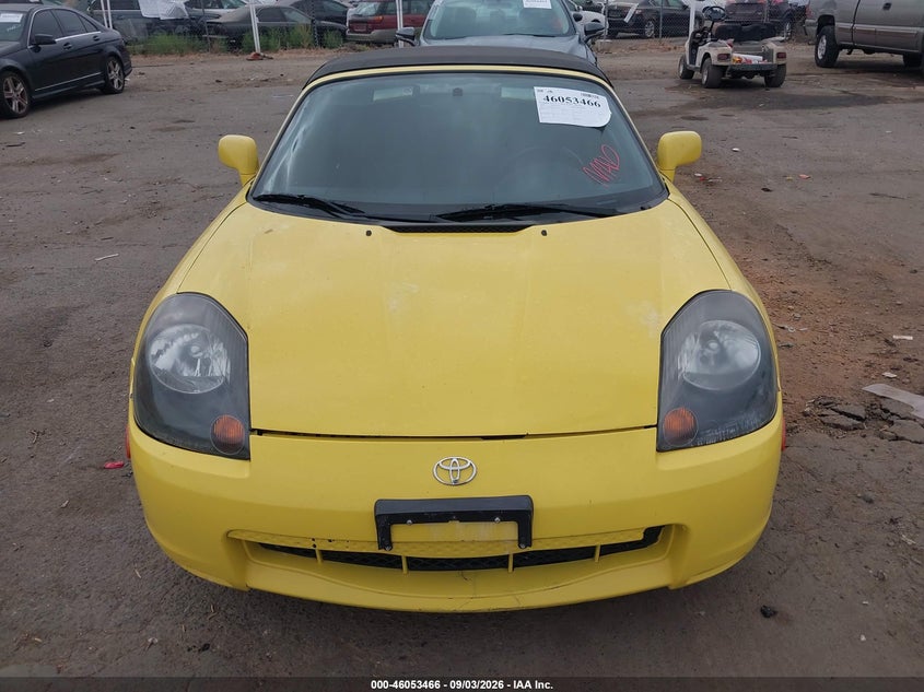 2001 TOYOTA MR2 CABRIO 1.8L I-4 DOHC, VVT, REGULAR , 138HP