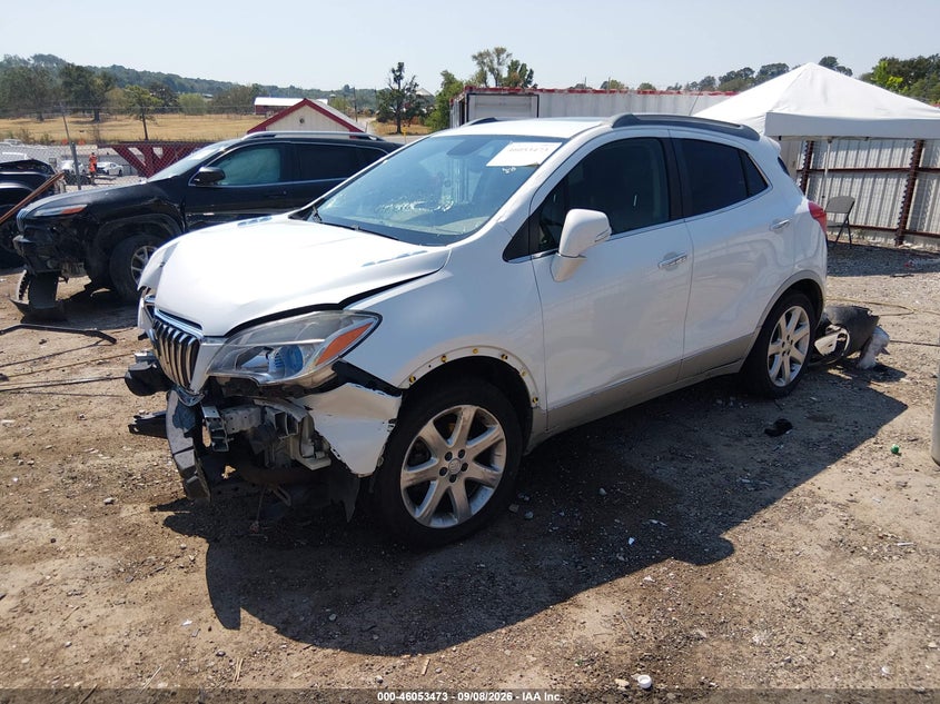 Vin: kl4cjcsb7fb172138, lot: 46552994, buick encore leather 20152