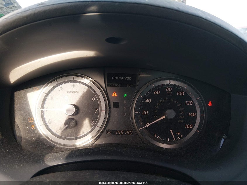 LEXUS ES 350 2007 VIN JTHBJ46G072050380