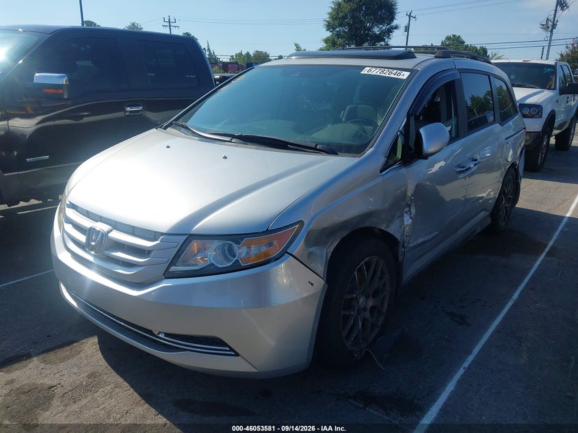 2015 Honda Odyssey, Левый бок, IAAI, VIN 5FNRL5H65FB042257 — фото 2