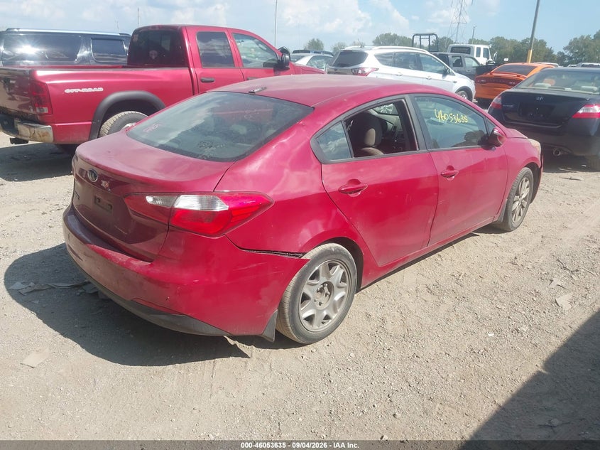 Vin: knafx4a65e5088518, lot: 46553156, kia forte lx 20144