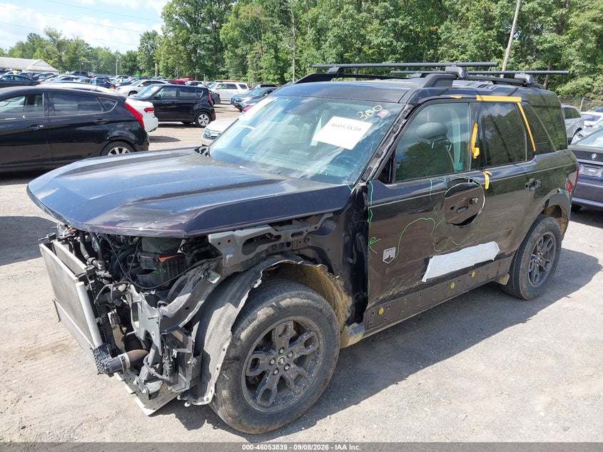 Vin: 3fmcr9b60mra83875, lot: 46553360, ford bronco sport big bend 20212