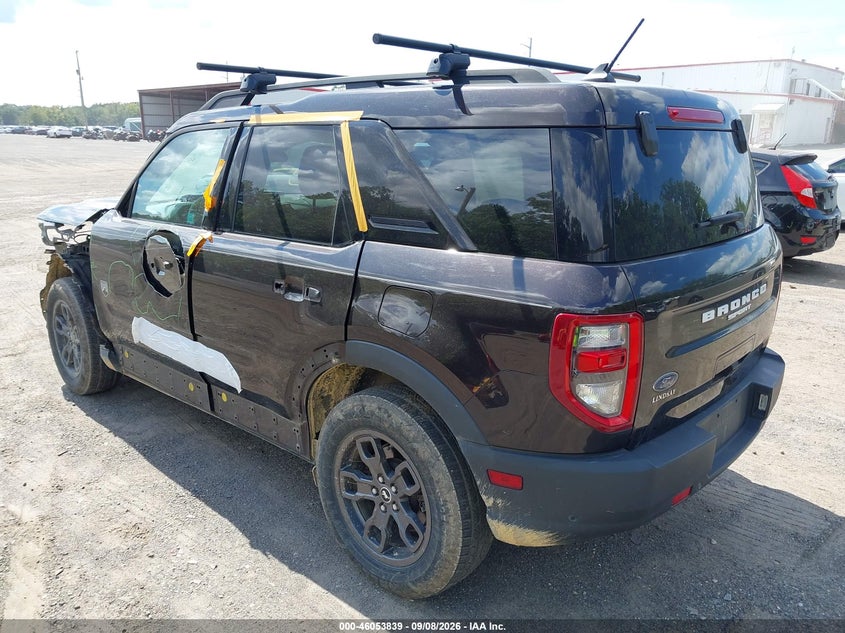 Vin: 3fmcr9b60mra83875, lot: 46553360, ford bronco sport big bend 20213