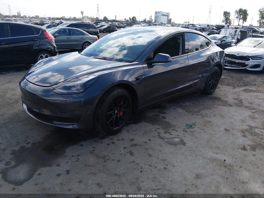 Vin: 5yj3e1ea2pf569742, lot: 46553376, tesla model 3 rear-wheel drive 20232