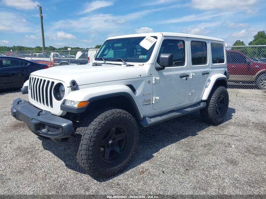 Vin: 1c4hjxeg1jw130267, lot: 46553383, jeep wrangler unlimited sahara 4x4 20182