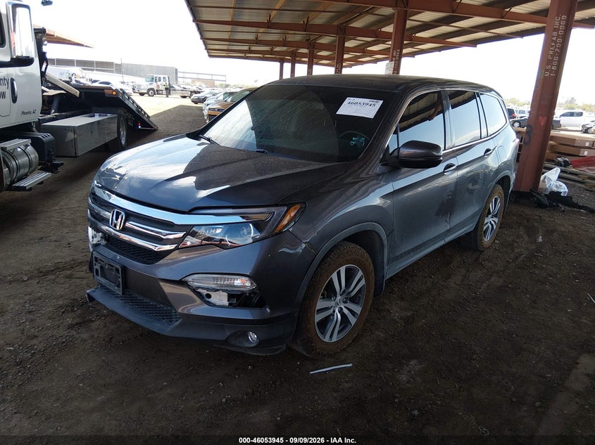 Vin: 5fnyf5h51jb004995, lot: 46553466, honda pilot ex-l 20182