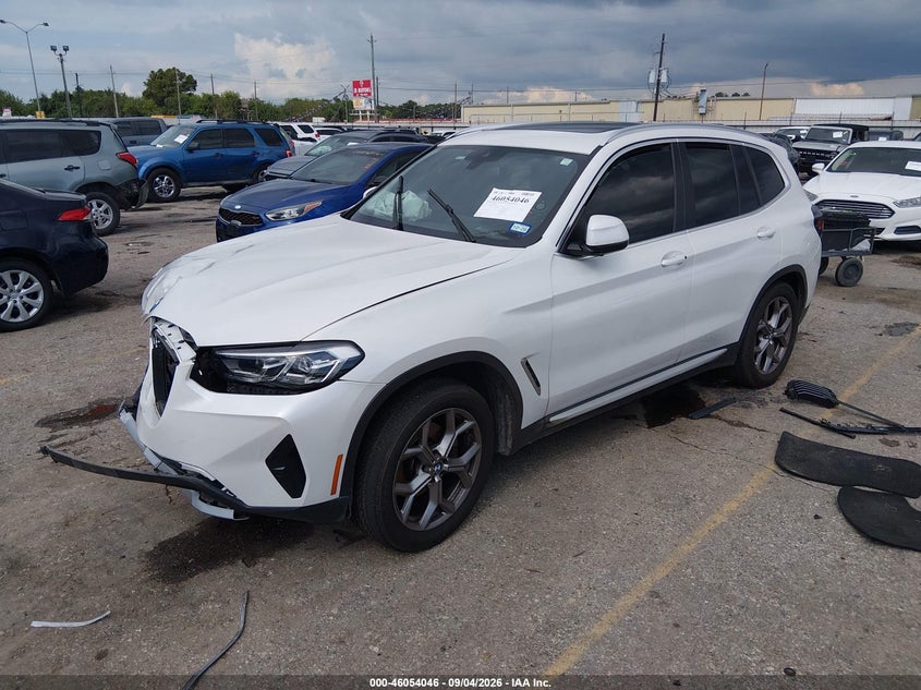 Vin: 5ux53dp01n9k69409, lot: 46553567, bmw x3 xdrive30i 20222