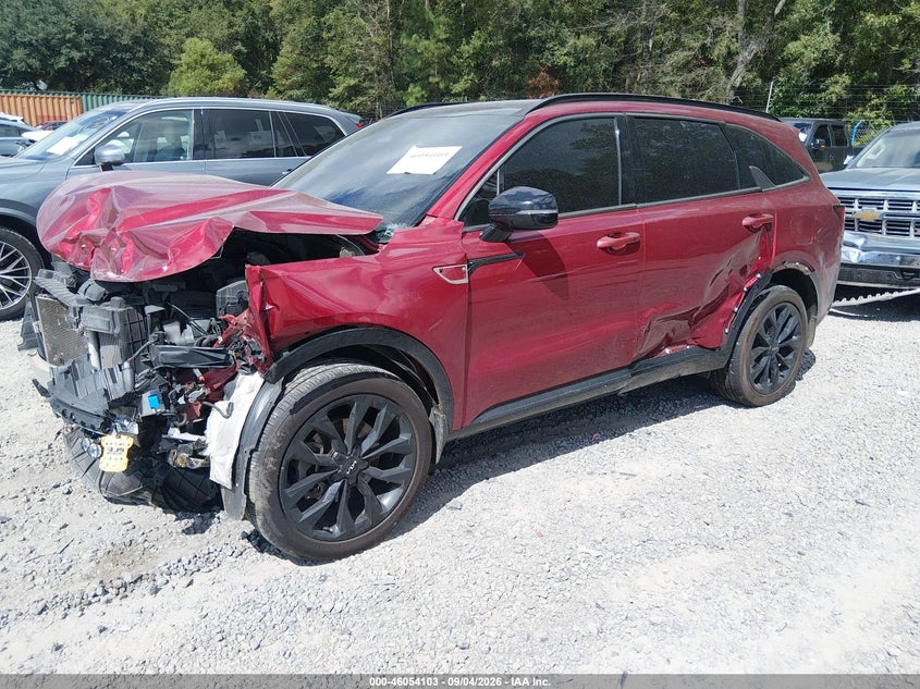 Vin: 5xyrk4lf9ng082210, lot: 46553624, kia sorento sx 20222