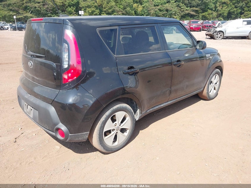Vin: kndjn2a22f7777636, lot: 46553729, kia soul 20154