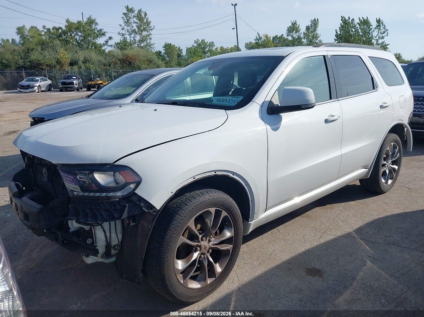 Vin: 1c4rdjdg1kc754017, lot: 46553736, dodge durango gt plus awd 20192