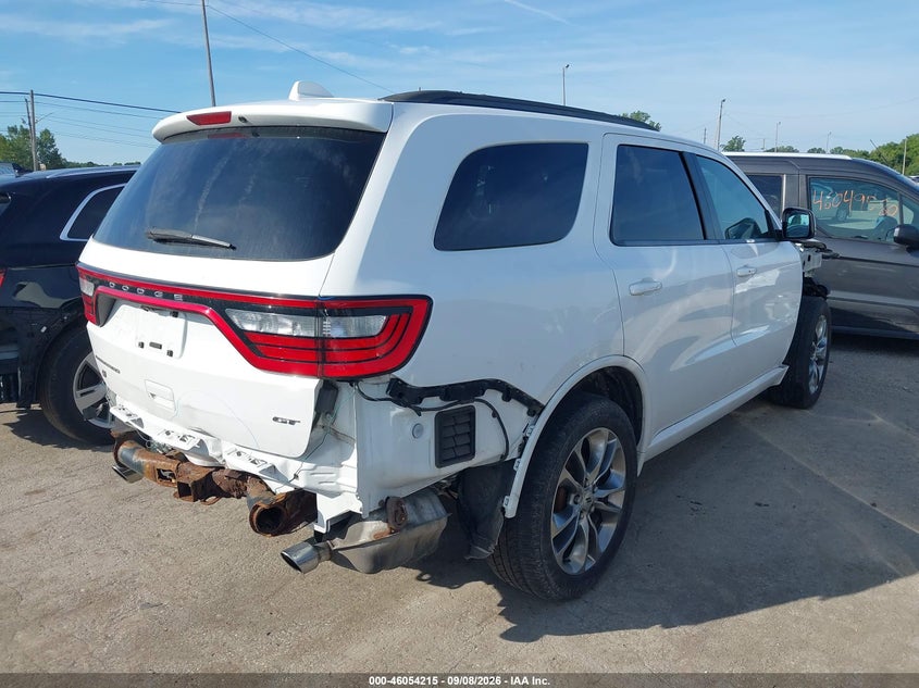 Vin: 1c4rdjdg1kc754017, lot: 46553736, dodge durango gt plus awd 20194