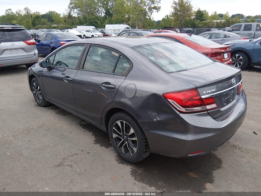 Vin: 19xfb2f85fe021326, lot: 46553761, honda civic ex 20153