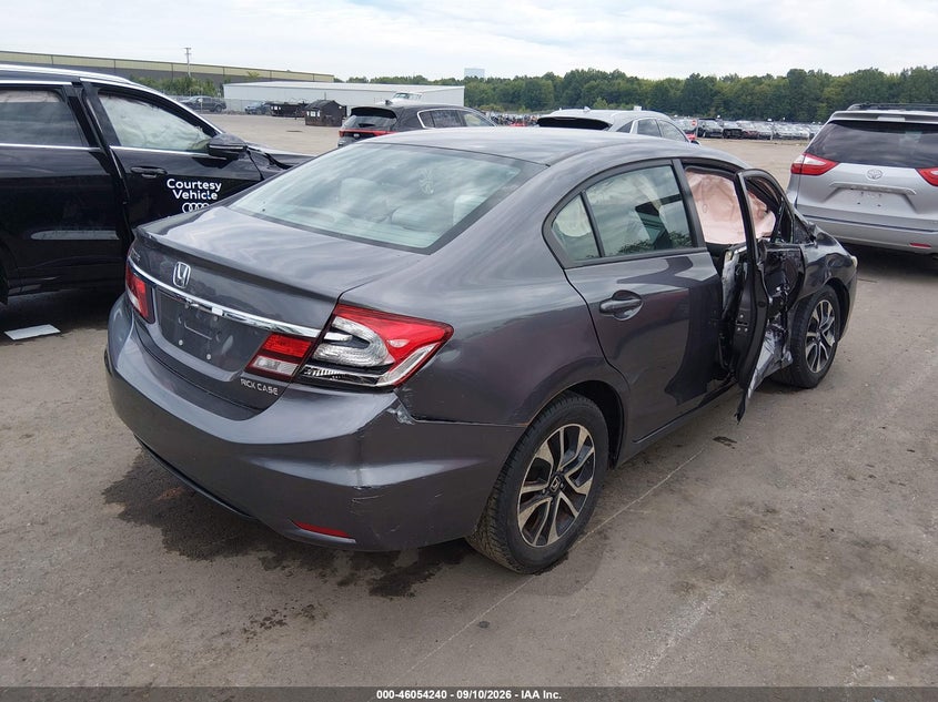 Vin: 19xfb2f85fe021326, lot: 46553761, honda civic ex 20154