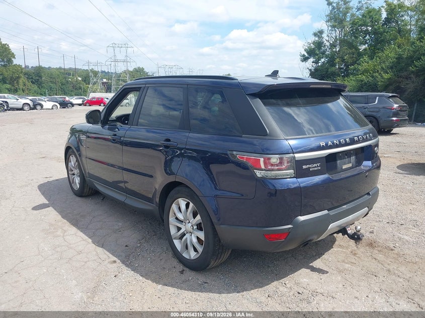 Vin: salwr2kf2ga112552, lot: 46553831, land rover range rover sport 3.0l v6 turbocharged diesel hse td6 20163