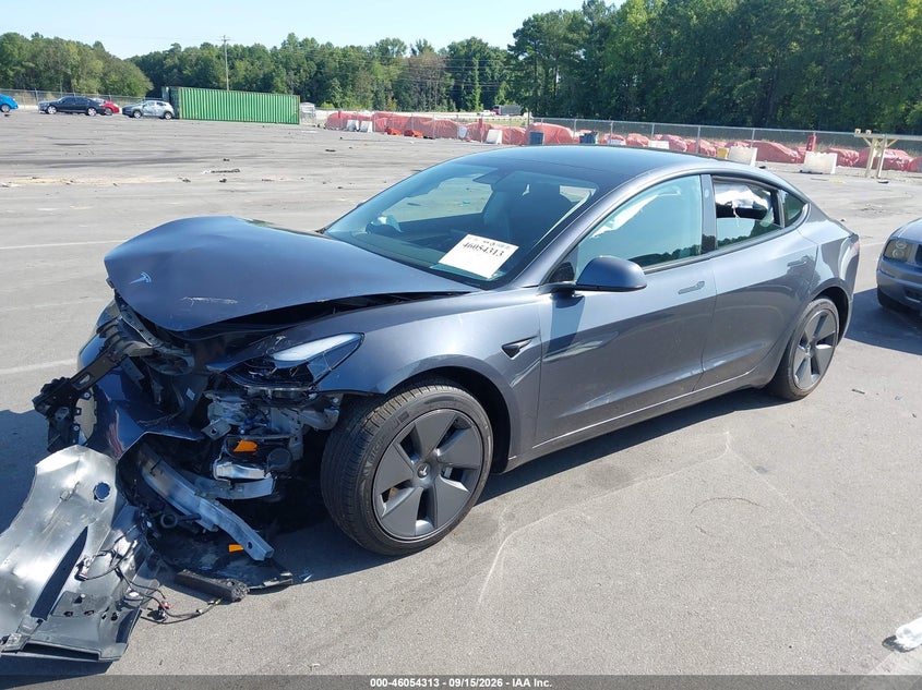 Vin: 5yj3e1ea4nf329041, lot: 46553834, tesla model 3 rear-wheel drive 20222