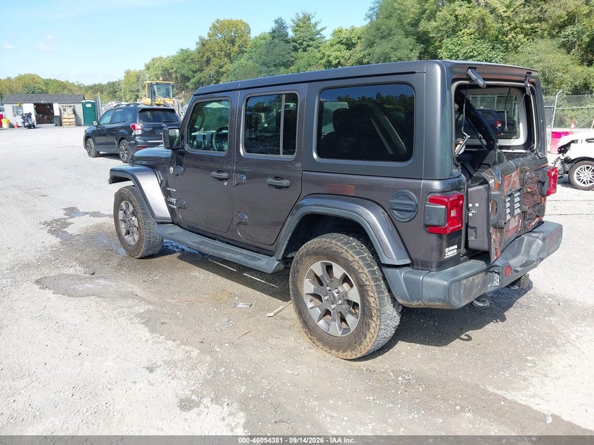 Vin: 1c4hjxeg2jw213917, lot: 46553902, jeep wrangler unlimited sahara 4x4 20183