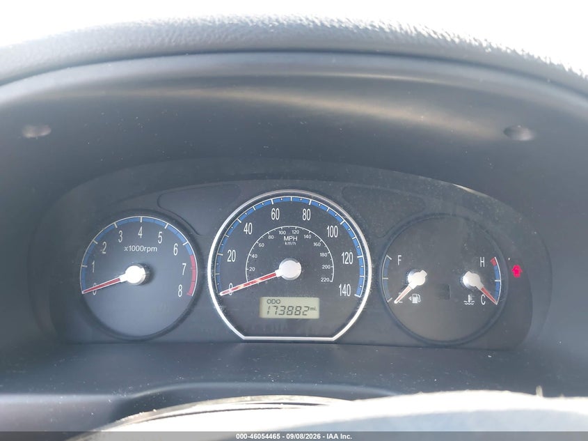 2009 HYUNDAI SANTA FE SPORT UTILITY VEHICLE 2.7L V-6 DOHC, VVT, REGULAR , 185HP