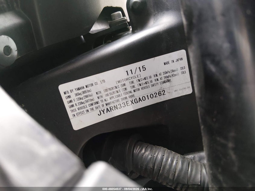 YAMAHA FZ09 2016
