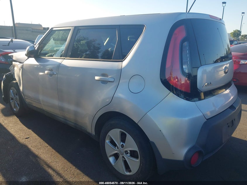 Vin: kndjn2a24e7737315, lot: 46554091, kia soul 20143
