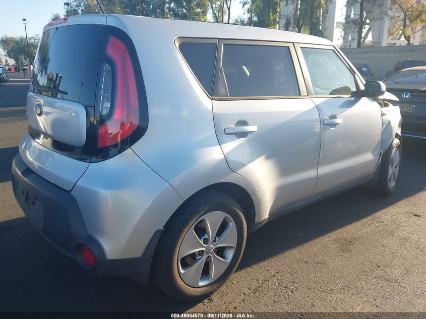 Vin: kndjn2a24e7737315, lot: 46554091, kia soul 20144