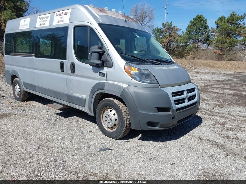 Vin: 3c6trvpg3ee124224, lot: 46554291, ram promaster 2500 window van high roof 2014 img_1