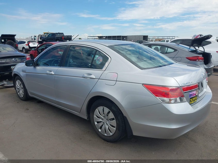 Vin: 1hgcp2f35ba112765, lot: 46554312, honda accord 2.4 lx 20113