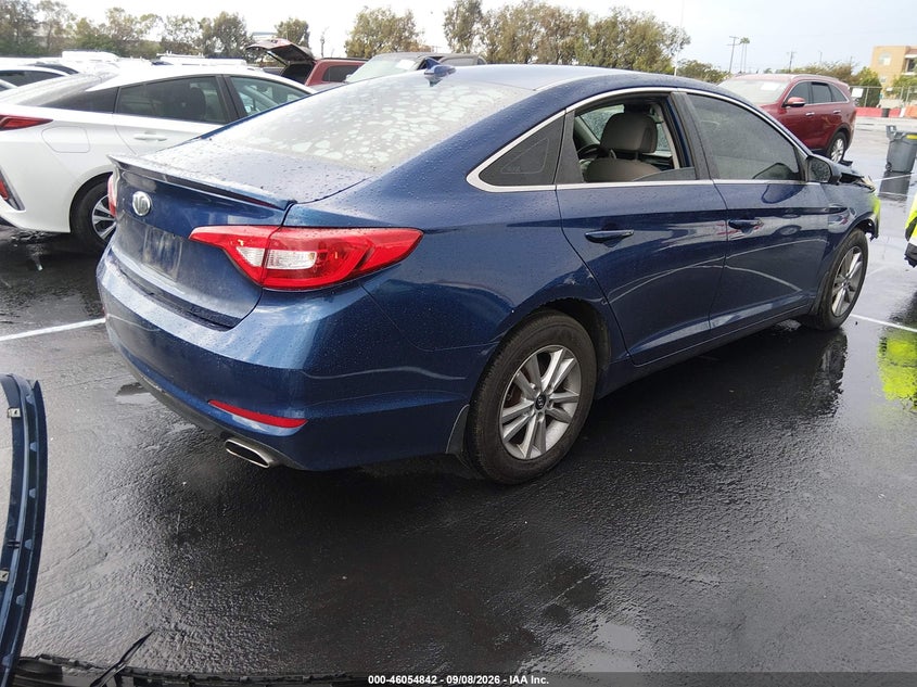 Vin: 5npe24af7gh428428, lot: 46554363, hyundai sonata se 20164