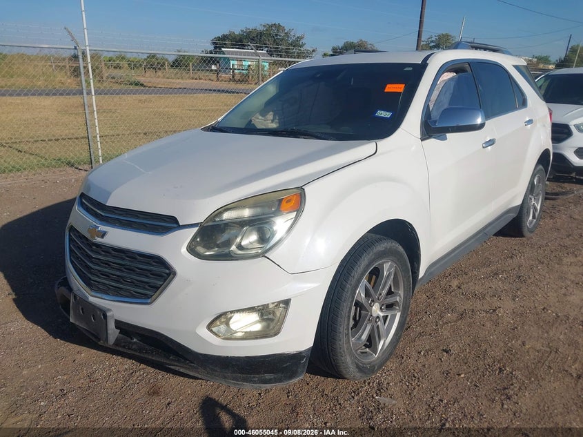 2016 Chevrolet Equinox Ltz, Удар спереди, IAAI, VIN 2GNALDEK1G6110870 — фото 2