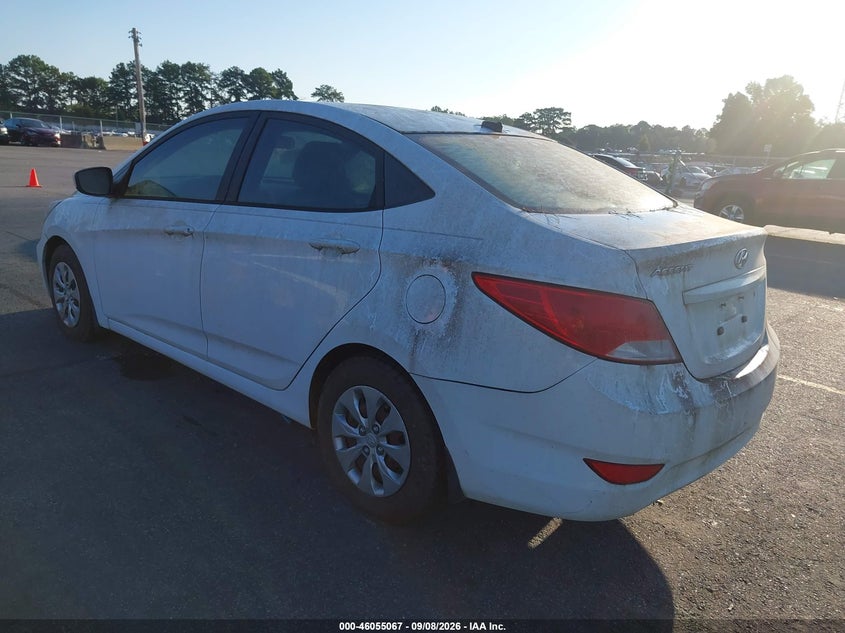 Vin: kmhct4ae1gu082566, lot: 46554589, hyundai accent se 20163