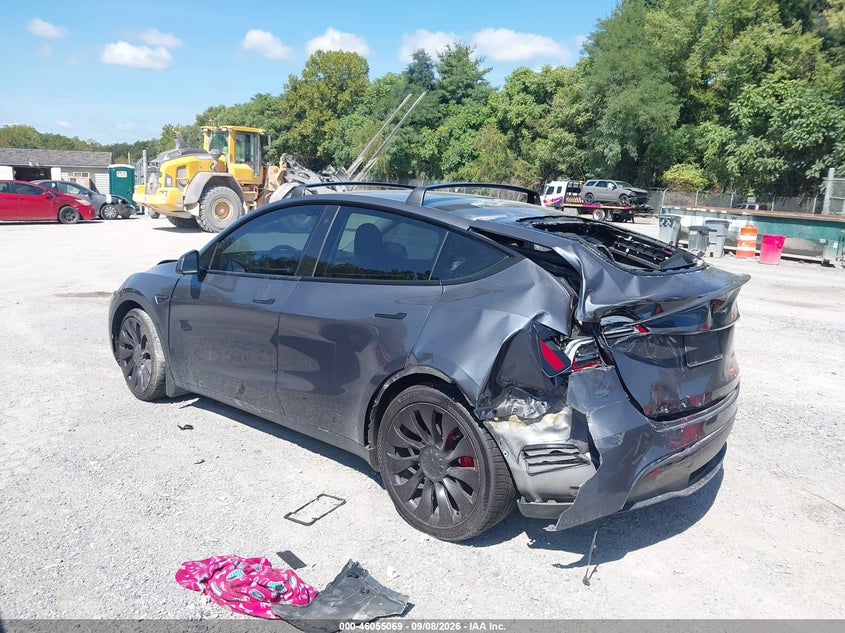Vin: 7saygdef4nf308450, lot: 46554590, tesla model y performance dual motor all-wheel drive 20223