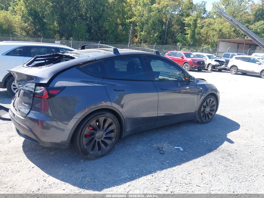 Vin: 7saygdef4nf308450, lot: 46554590, tesla model y performance dual motor all-wheel drive 20224