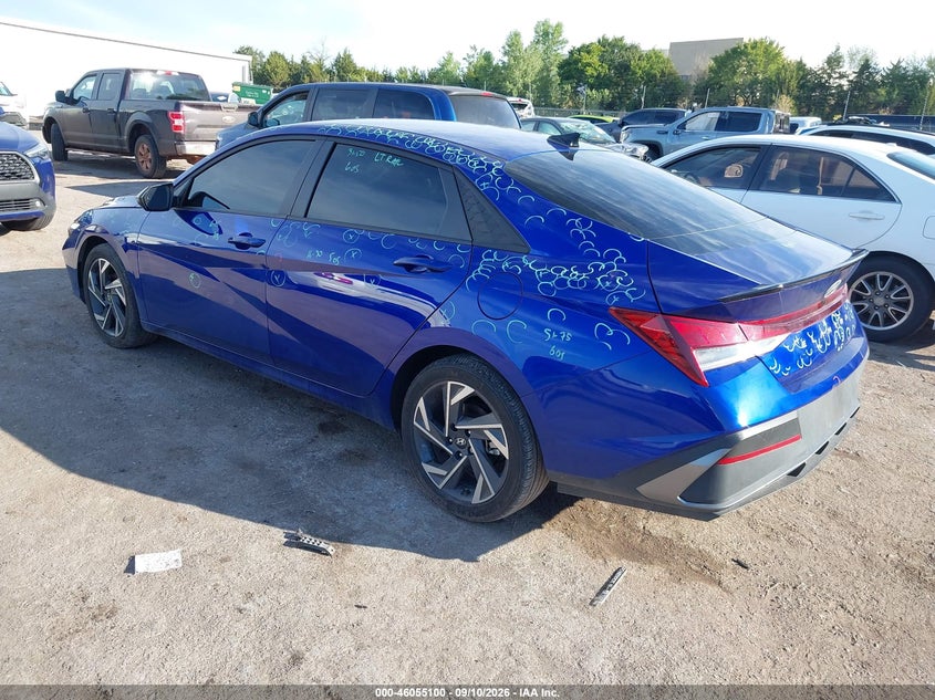 Vin: kmhlm4dg1su015825, lot: 46554621, hyundai elantra sel sport 20253