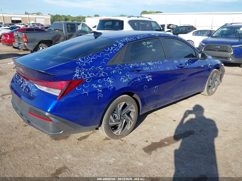 Vin: kmhlm4dg1su015825, lot: 46554621, hyundai elantra sel sport 20254