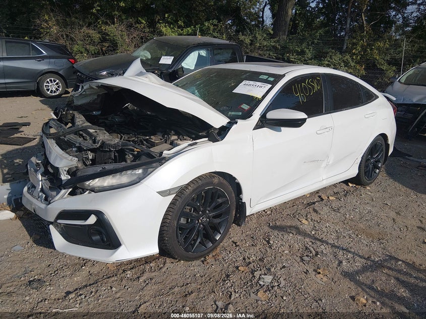 Vin: 2hgfc1e55lh708015, lot: 46554628, honda civic si sedan 20202