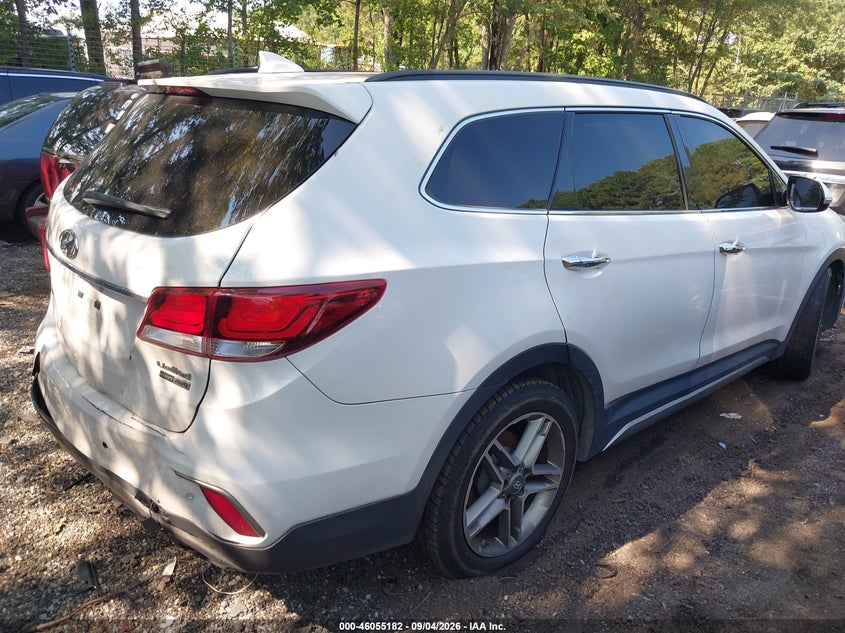 Vin: km8srdhf5hu237470, lot: 46554703, hyundai santa fe limited ultimate 20174