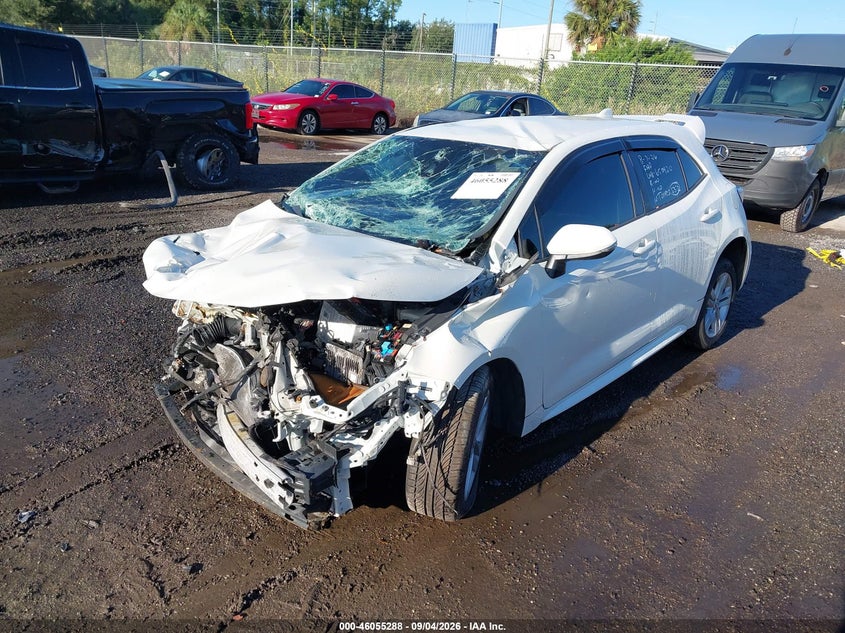 Vin: jtnk4rbe5k3002754, lot: 46554810, toyota corolla se 20192