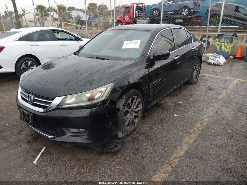 Vin: 1hgcr2f50fa172583, lot: 46554813, honda accord sport 20152