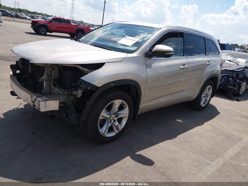 Vin: 5tdykrfh8fs057941, lot: 46554881, toyota highlander limited v6 20152