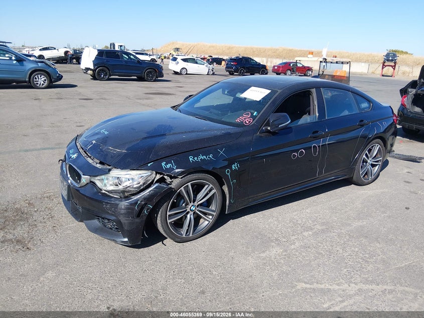 Vin: wba4b1c54fd954967, lot: 46554891, bmw 435i gran coupe 20152