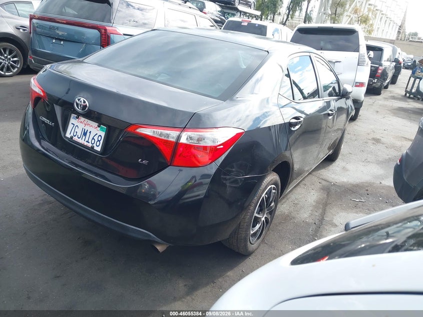 Vin: 5yfburhe3ep160307, lot: 46554906, toyota corolla le 20144
