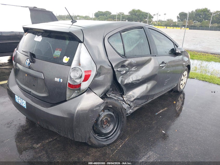TOYOTA PRIUS C 2012 VIN JTDKDTB3XC1501062