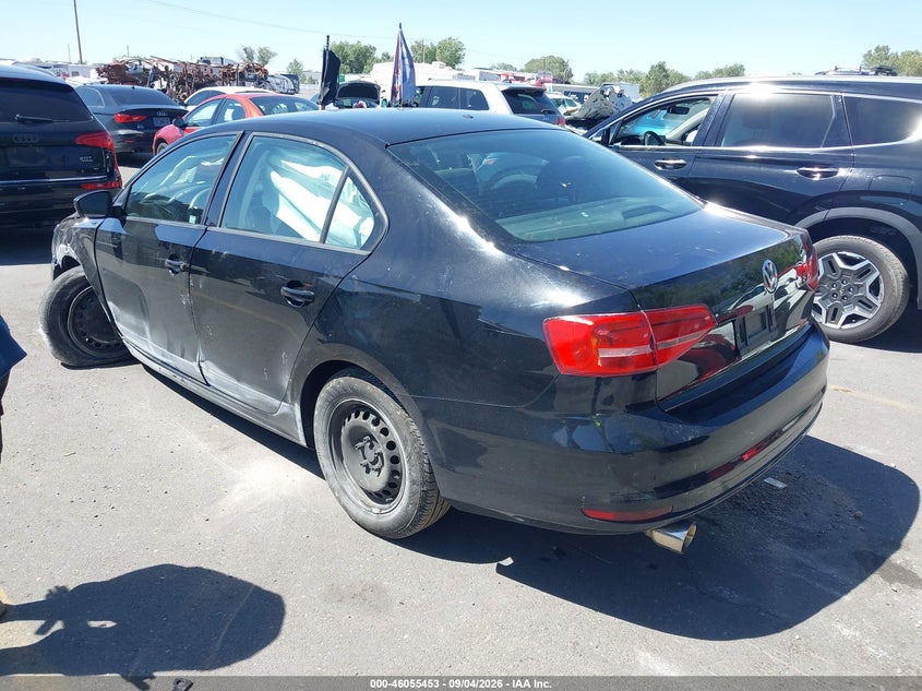 Vin: 3vw1k7aj9fm292331, lot: 46554975, volkswagen jetta 2.0l s 20153