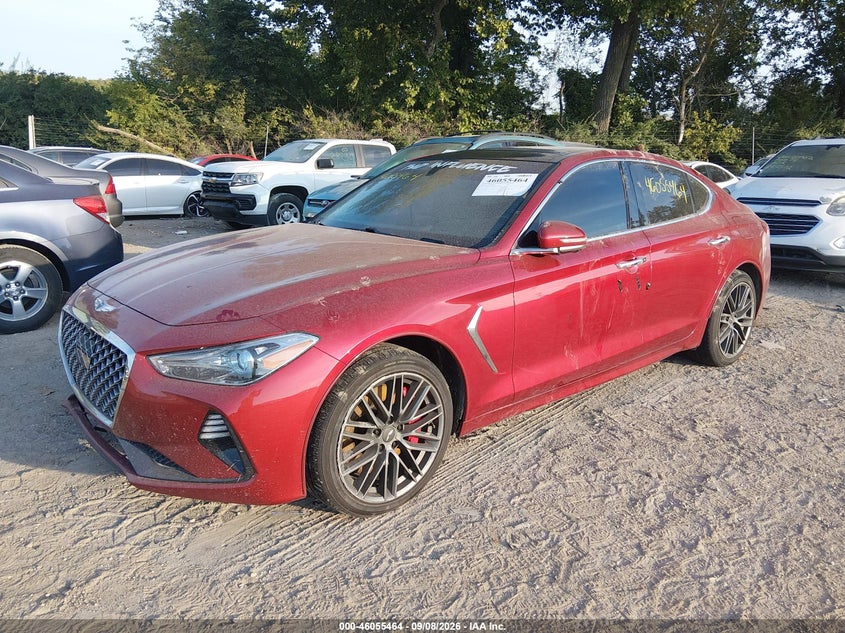 Vin: kmtg34le7ku014270, lot: 46554986, genesis g70 3.3t advanced 20192