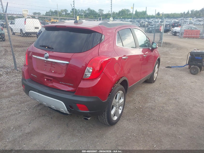 Vin: kl4cjasb3fb233585, lot: 46555089, buick encore 20154