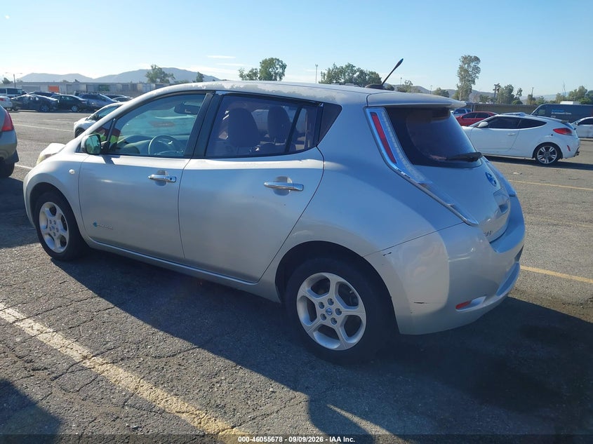 Vin: jn1az0cp7ct015233, lot: 46555200, nissan leaf sl 20123