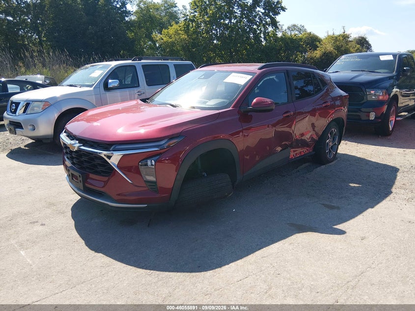 Vin: kl77lhep8sc094122, lot: 46555413, chevrolet trax fwd lt 20252