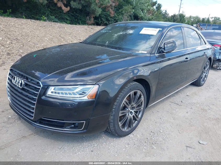 Vin: wau32afd2fn017740, lot: 46555513, audi a8 l 4.0t 20152