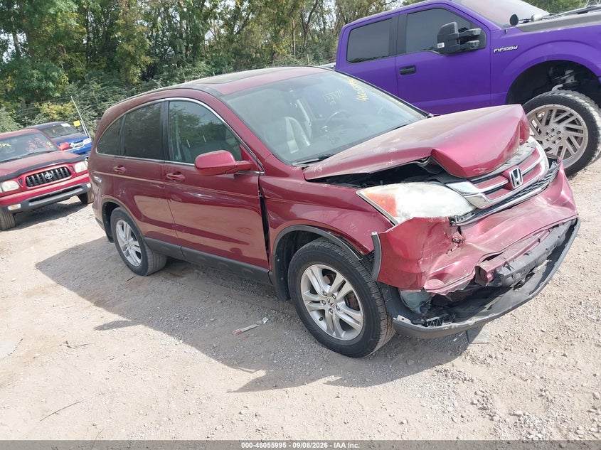 2010 Honda Cr-V Ex-L, Front, IAAI, VIN 5J6RE4H74AL094394
