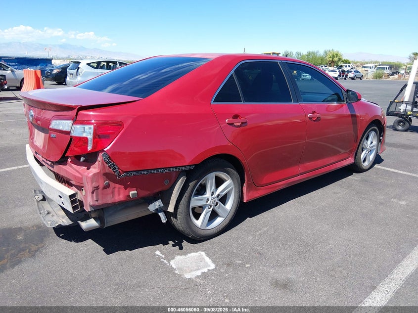 Vin: 4t1bf1fk3eu751241, lot: 46555583, toyota camry se 20144