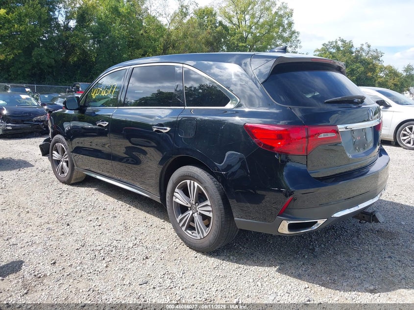 Vin: 5fryd4h33hb014144, lot: 46555599, acura mdx 20173